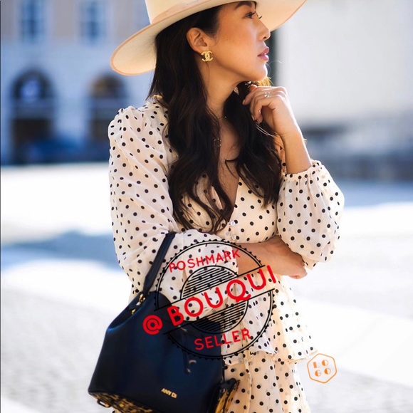 BLOGGER FAVORITE ZARA POLKA DOT DRESS WITH RUFFLES - Picture 8 of 9